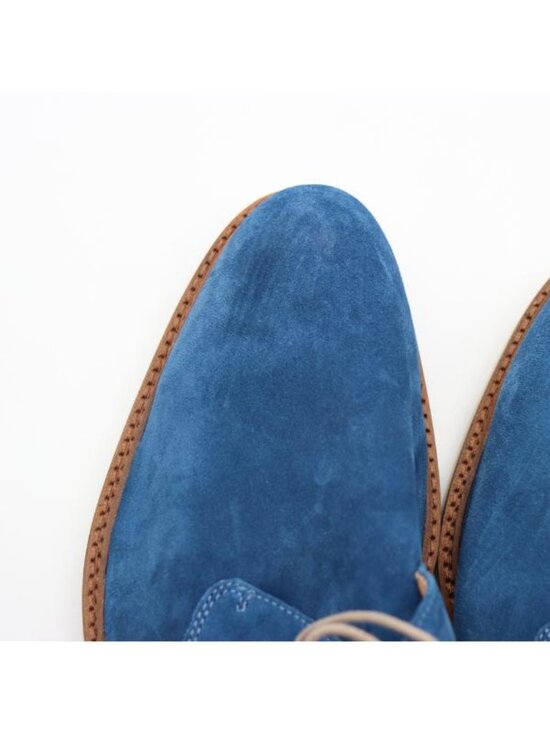 Bugatchi Chukka Blue Suede Men\'s Size 11.5 Lace Up Plain Toe  Boots Shoes main image 12